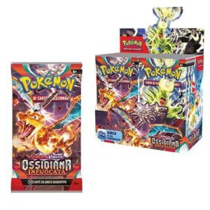 POKEMON SCARLATTO E VIOLETTO –  Ossidiana Infuocata – BOX 36 BUSTE ITA